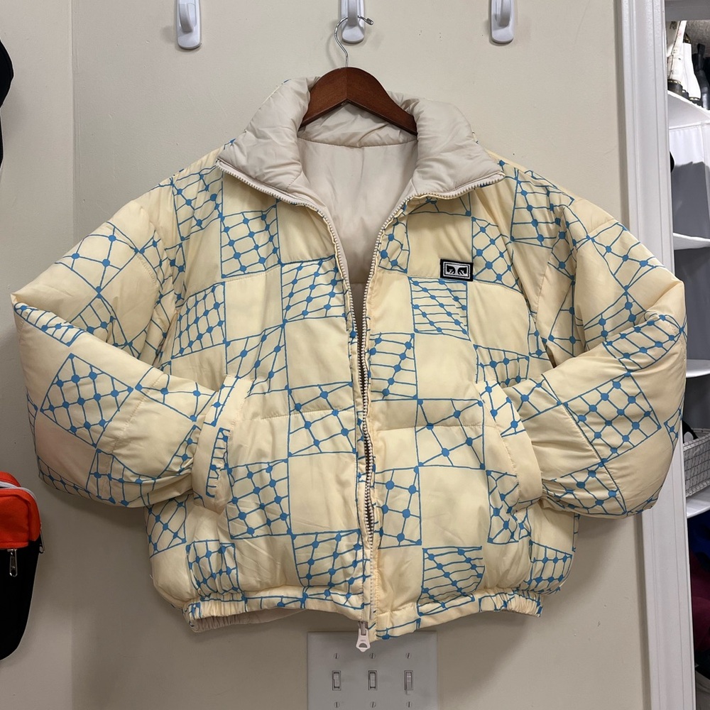 Obey rachel reversible puffer jacket RARE NWOT - Picture 4 of 11